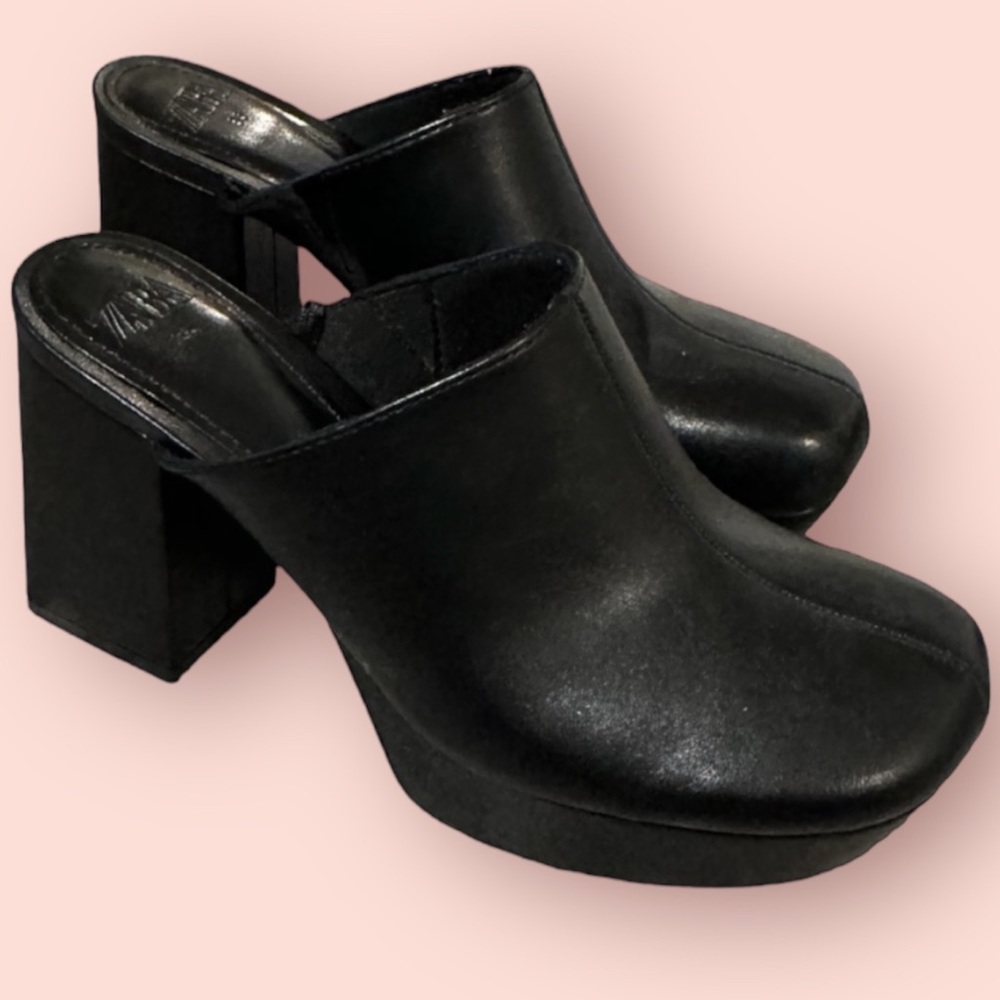 Zara mule heels!